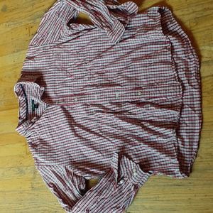 Club Room Red and blue button down